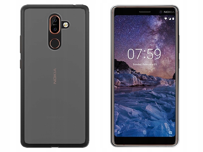 

Nokia 7 Plus Etui Pokrowiec Obudowa Matt Case Tył