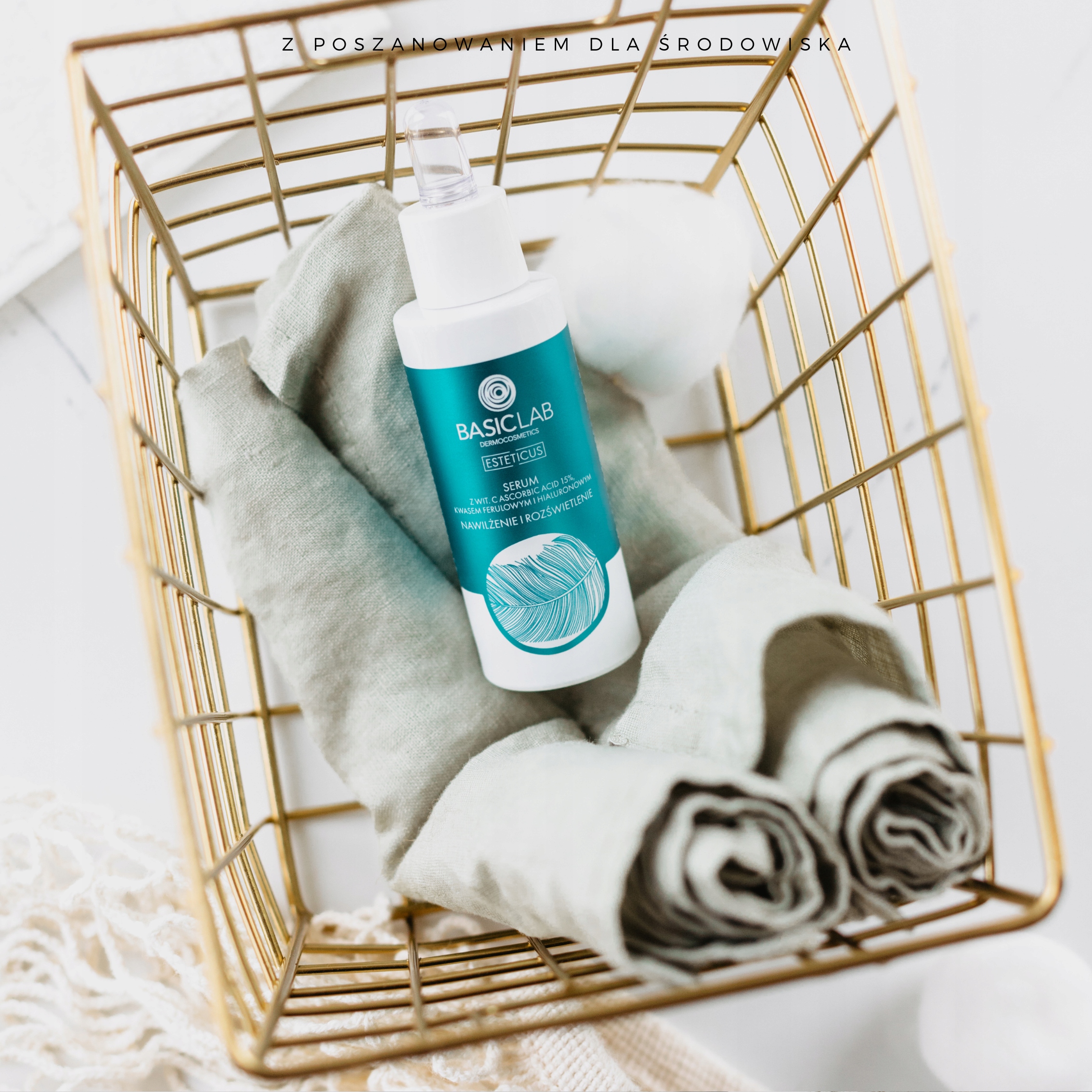 BasicLab Serum Przeciwzmarszczkowe wit.C 15% ROZŚWIETLENIE NAWILŻENIE 30 ml Marka BasicLab