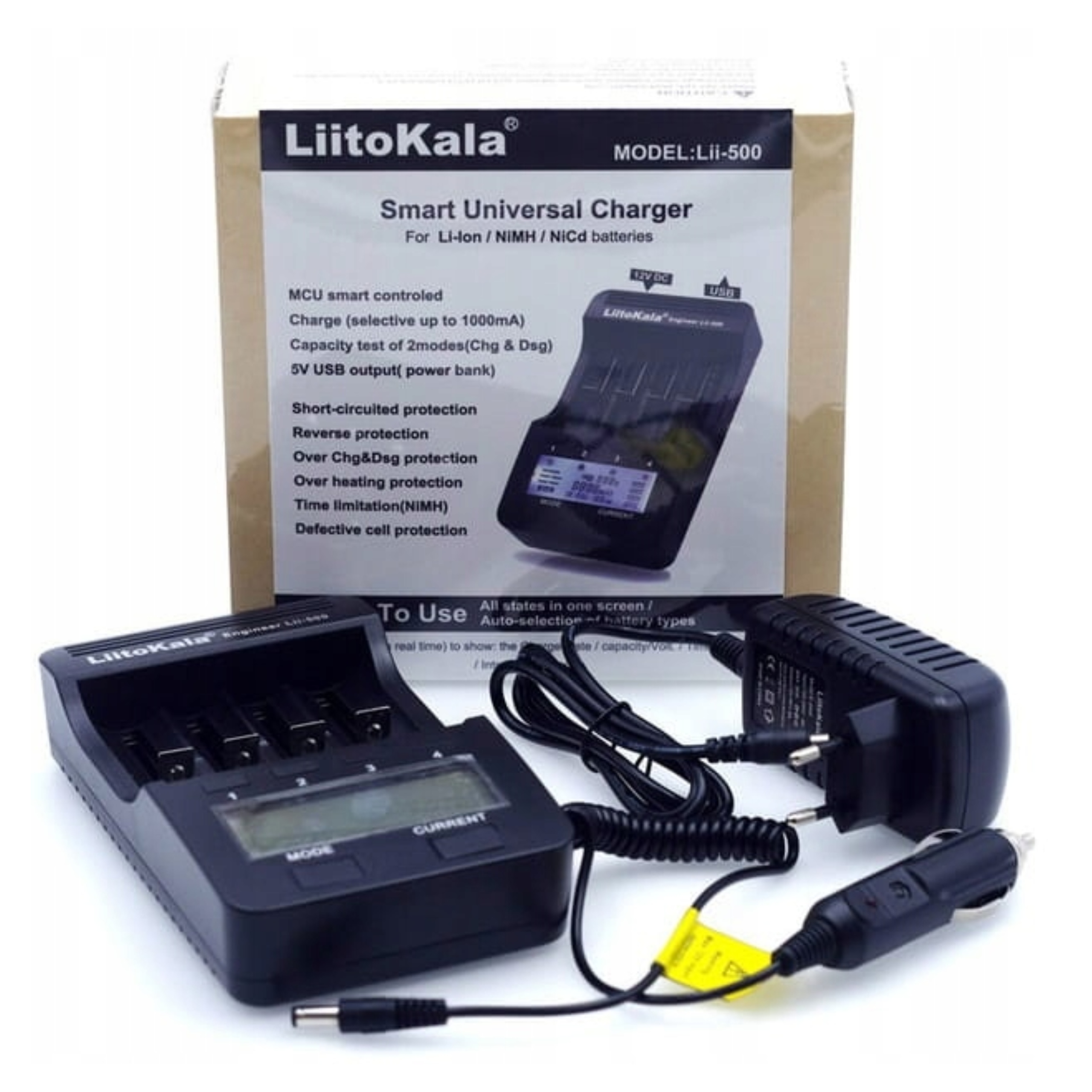 LiitoKala Lii-500 Uniwersalna Ładowarka Ogniw Akumulatorów Li-Ion Aaa 18650