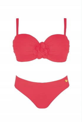 Self Plavky Bardotka S730 Flores 4 Coral 40F/75F