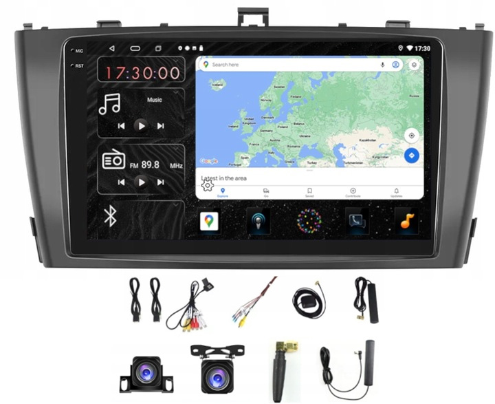 Rádio Navigácia Carplay Android Toyota Avensis 2008-2015 4GB 64GB Sim
