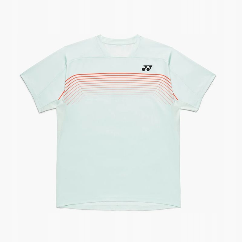 Pánské Tričko Yonex, Tričko Crew Neck Airoh 10727 Men Ice Blue S