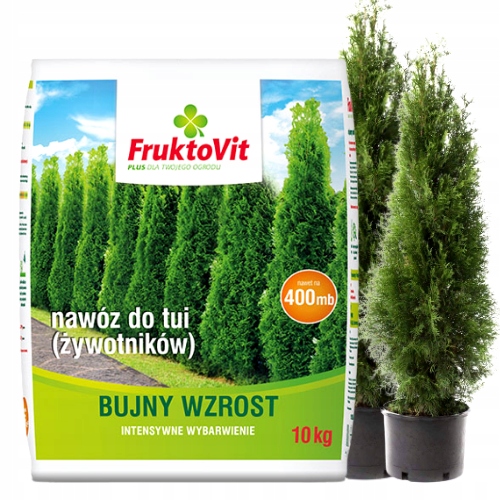 

Fruktovit Nawóz Do Tui Tuji Bujny Wzrost 10KG Tuje