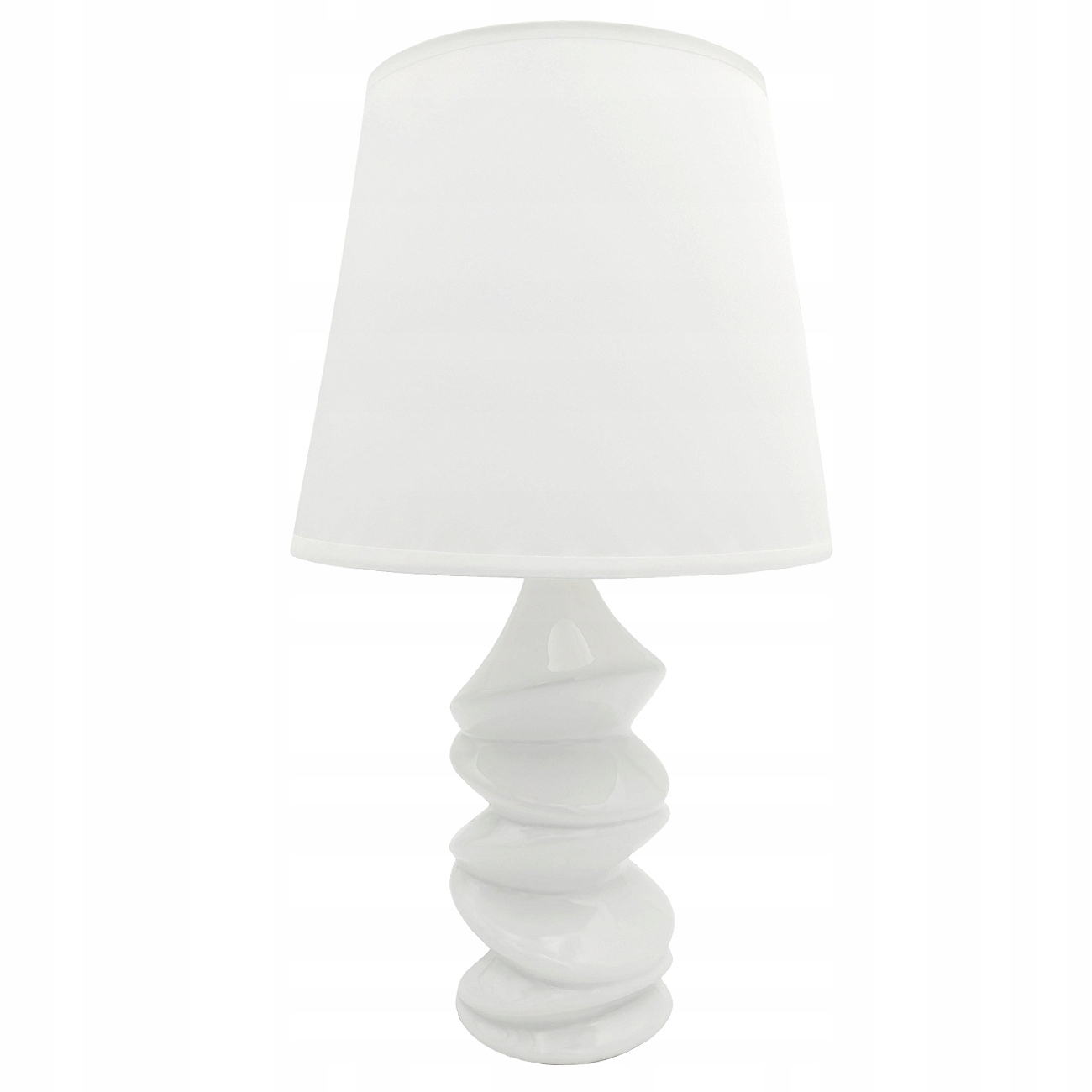 LAMPA STOŁOWA BIAŁA LAMPKA NOCNA NOWOCZESNA