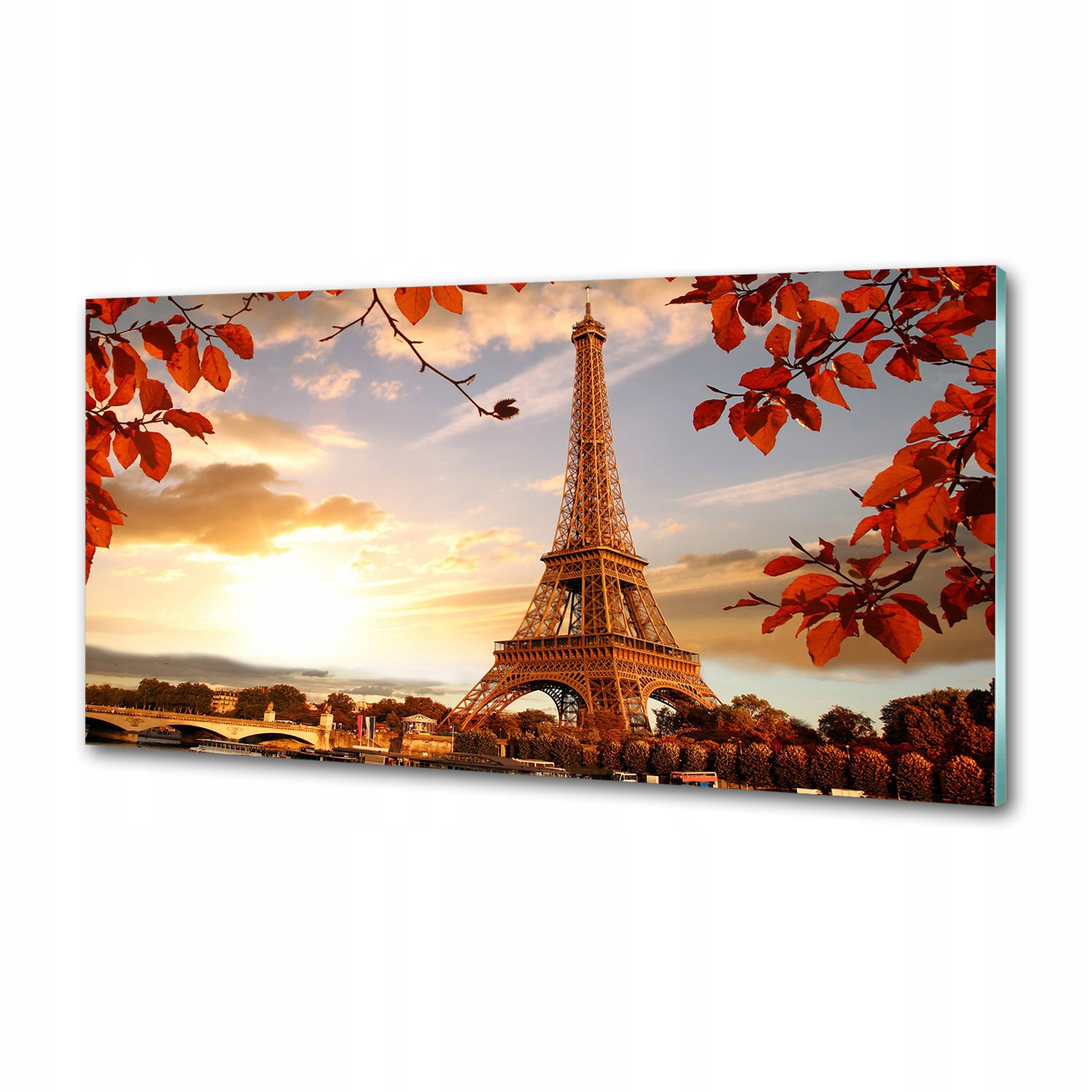 Panel do kuchyne Eiffelova veža Paríž 100x50 Lepidlo