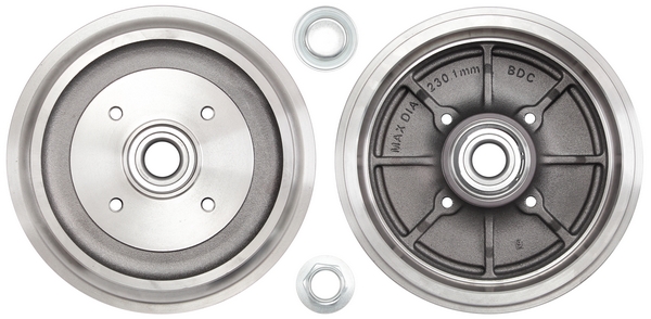 BĘBEN HAMULC. PEUGEOT 207 06- Z ŁOŻYSKIEM