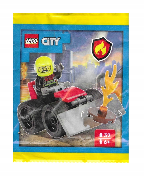 Zestaw Lego City Minifigure Polybag Firefighter with Buggy #952506