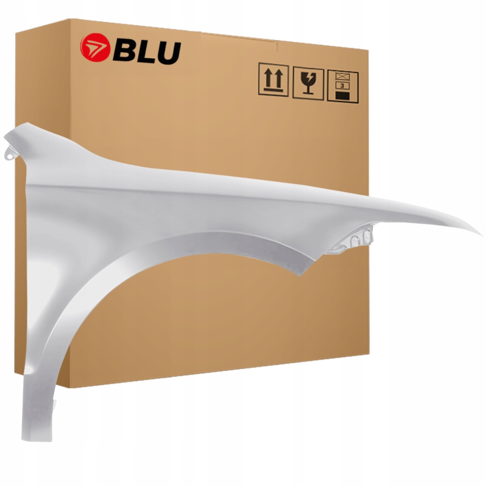 Blu Blatník Škoda Superb II 3T LF8L pravý stříbrný 08-13 přední StahlGrau