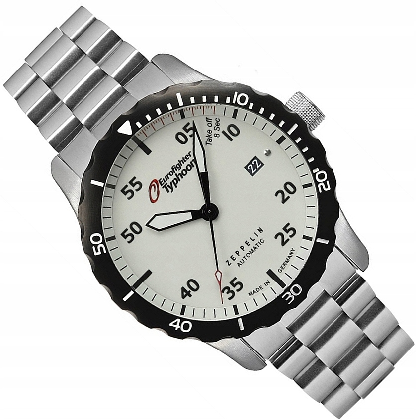 Pánské Hodinky Zeppelin 7268M5 Eurofighter Typhoon Full Lume Automat Safír!