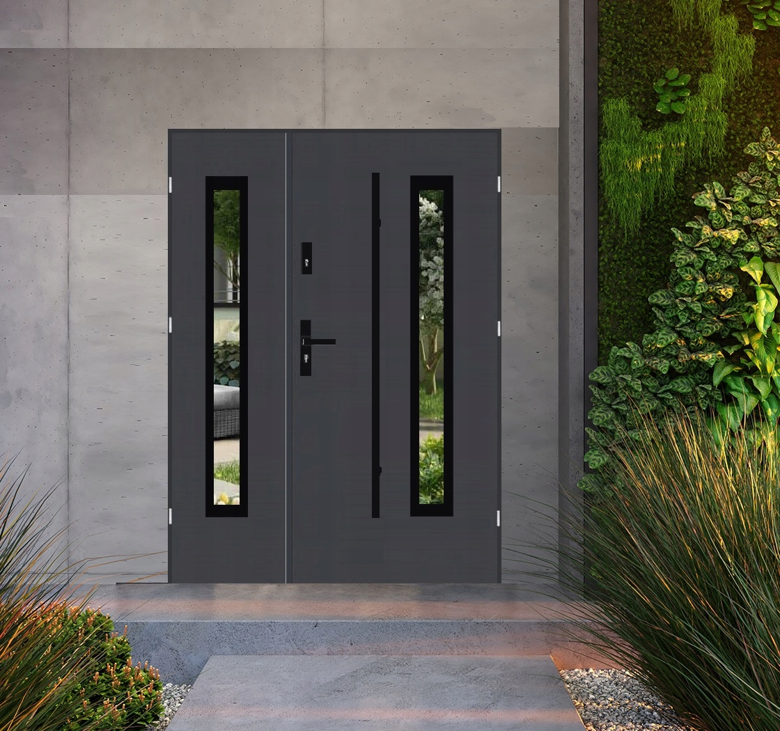 DRZWI ZEWNĘTRZNE POLSKIE DWUSKRZYDŁOWE FUTURE 03 BLACK RELING Kod producenta drzwi zewnętrzne