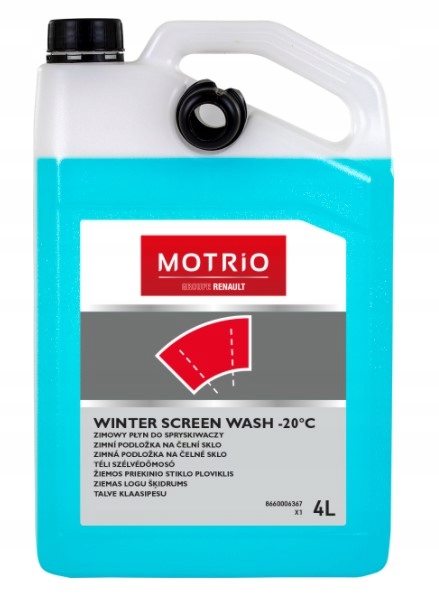 Renault Motrio Zimowy Płyn Do Spryskiwaczy -20°C 4 Litry Aso Eo 8660006367