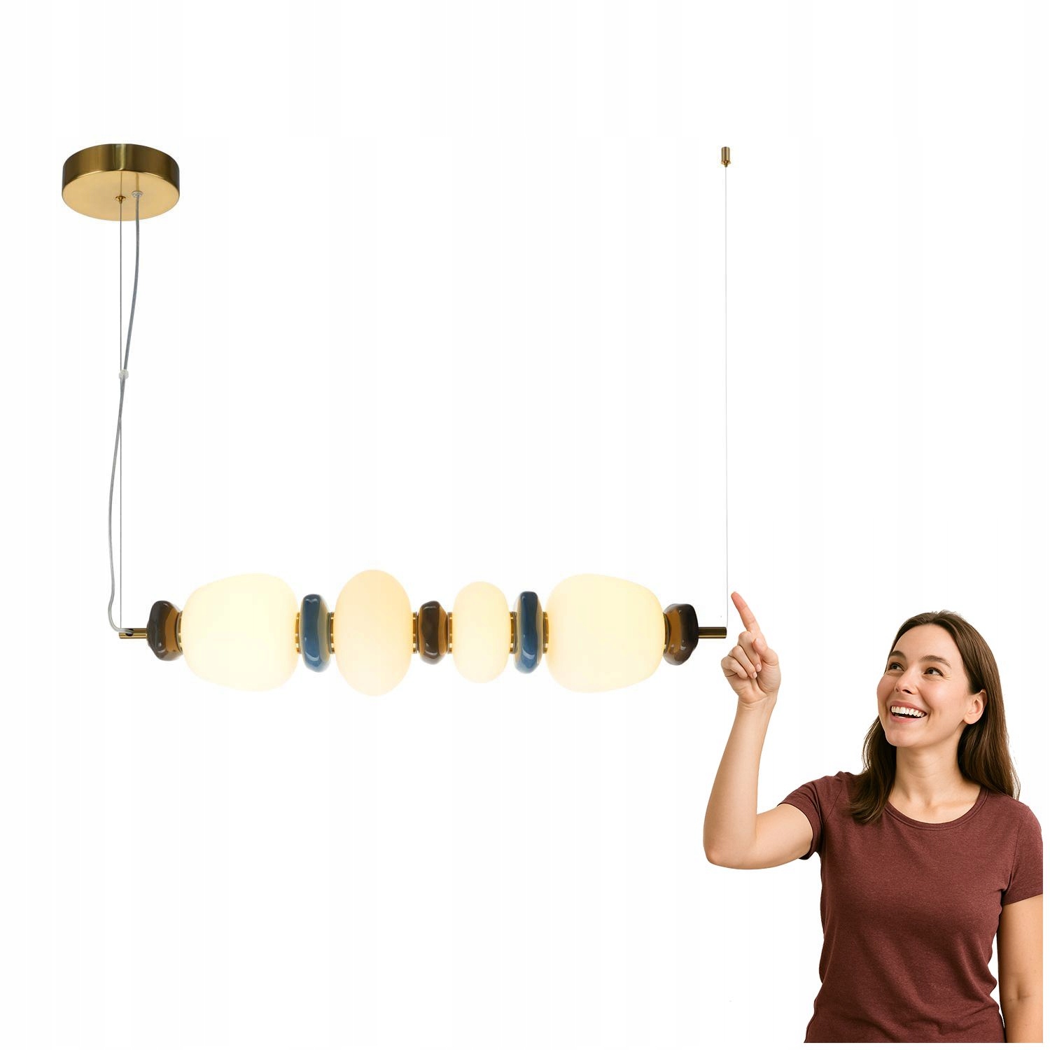 Závesná Led lampa 22W Evans PND-94981-4C-GD Italux