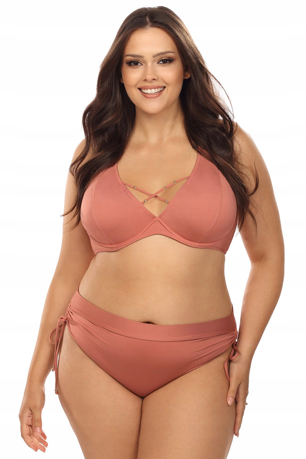 Lorin L3102/2 růžový 40/80D Dvoudílný plavkový kostým