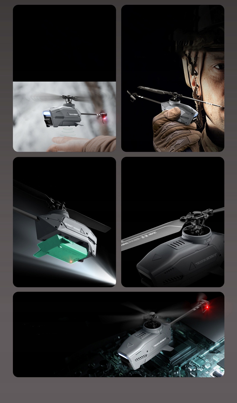 8K bez lotki zdalnie sterowany helikopter mini dron z lotu ptaka Black Bee EAN (GTIN) 6908267025955