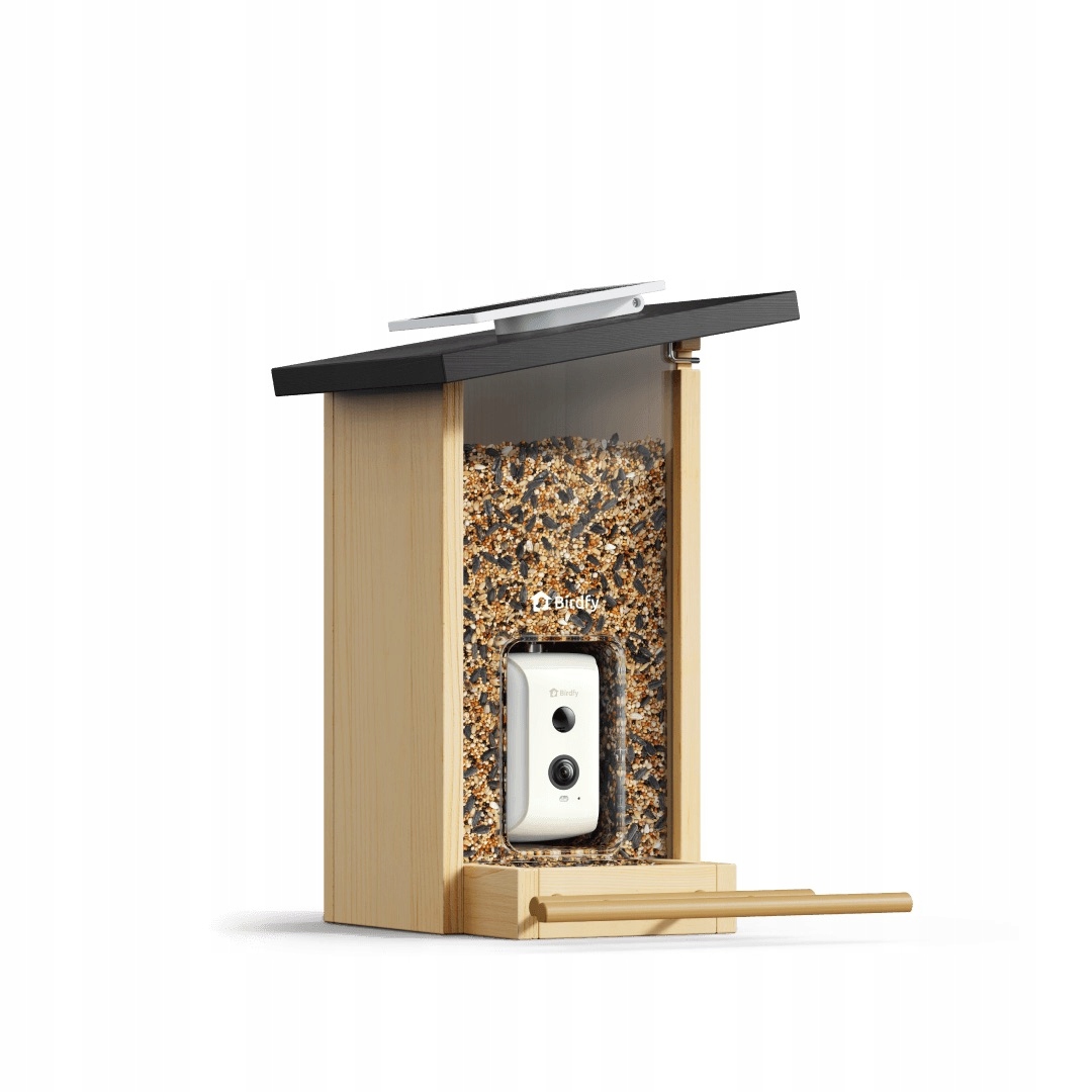 Levně Krmítko pro ptáky s kamerou Birdfy Feeder Ebony Le