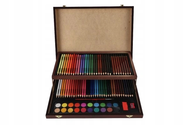 Sada na malování Art box kreativní sada 91 ks v dřevěném kufříku ve fólii