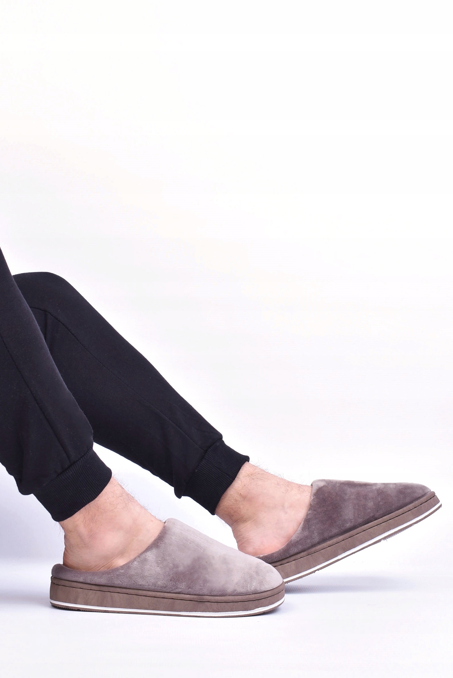 MIĘKKIE DAMSKIE KAPCIE PLUSZOWE PAPCIE DO DOMU BUTY PANTOFLE Długość wkładki 24.5 cm