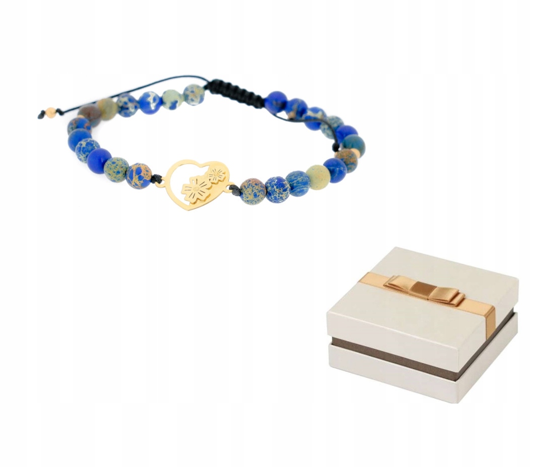 Zlato 585 Náramek Květiny v srdci 14 karátů BZ180