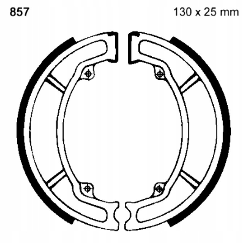 Brzdové Čelisti Peugeot Elyseo 125 Dt 1998-2000 Advantage 2004