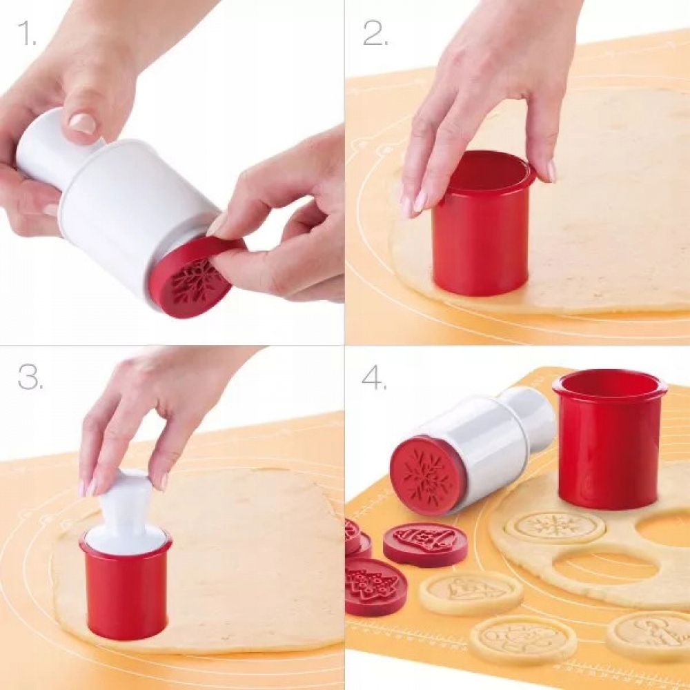 FOREMKA wykrawacz STEMPLE do ciastek NA ŚWIĘTA K1 Średnica 5.5 cm