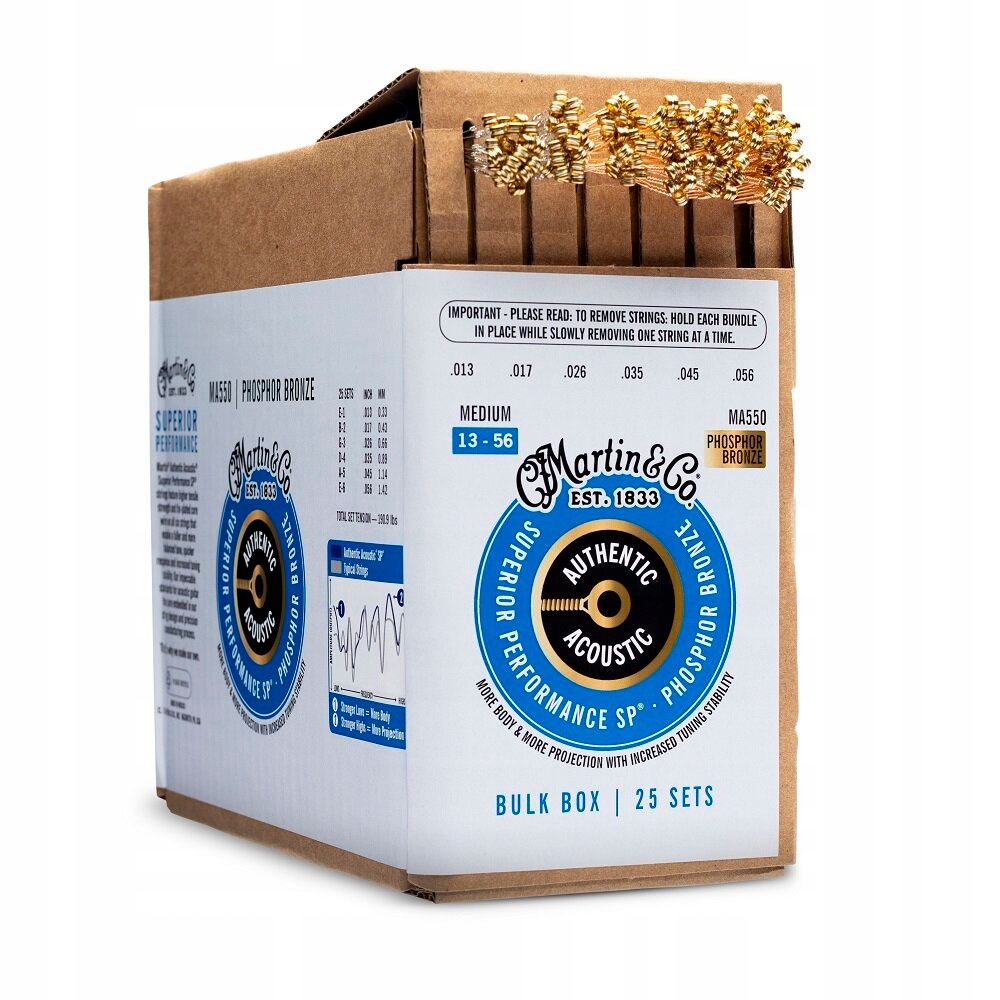 Martin BOXMA550 Medium (13-56) Aa Phosphore Bronze 92/8 25 strun