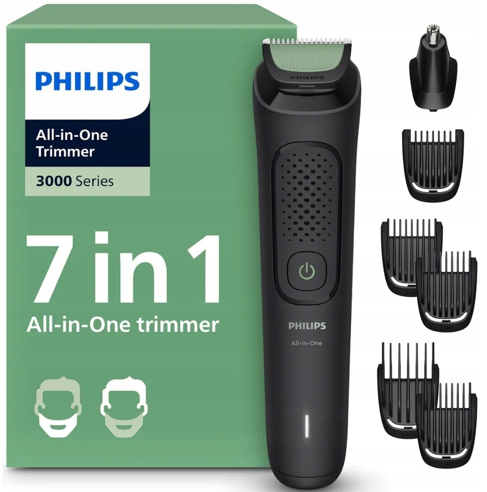 Maszynka Trymer Philips Seria 3000 Do Włosów Zarostu Brody Golarka Etui