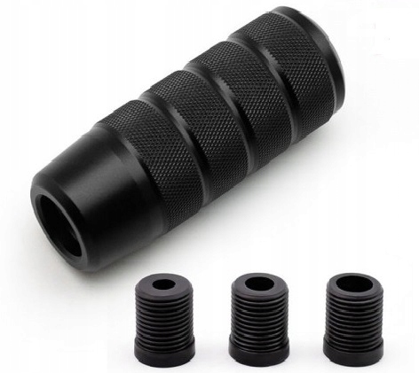Gałka zmiany biegów Epman Aluminium 3x Redukcje Czarna Black