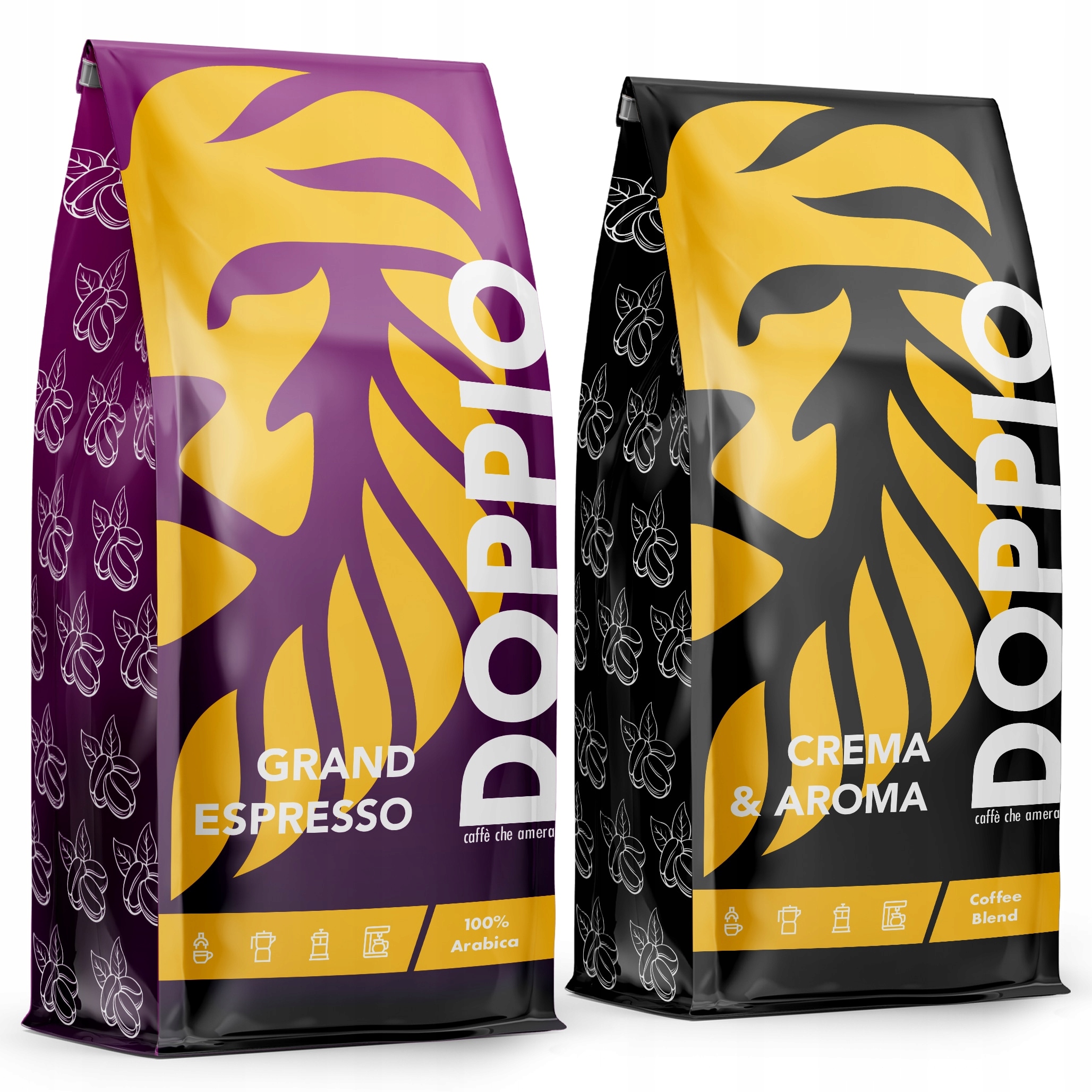 Káva zrnková Doppio Grand & Crema 2kg Čerstvě Pražená Blue Orca Coffee