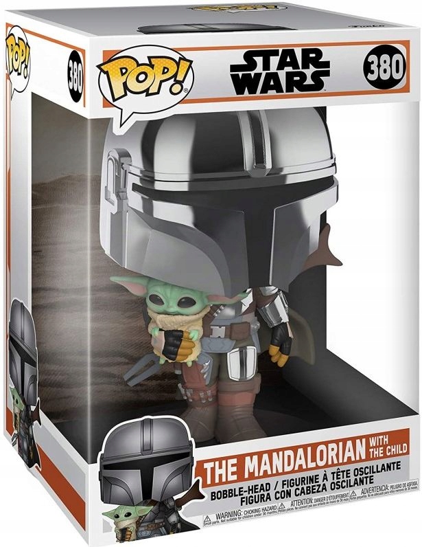 Funko Pop! 380 XL Starwars Mandalorian Mandalorian With Child