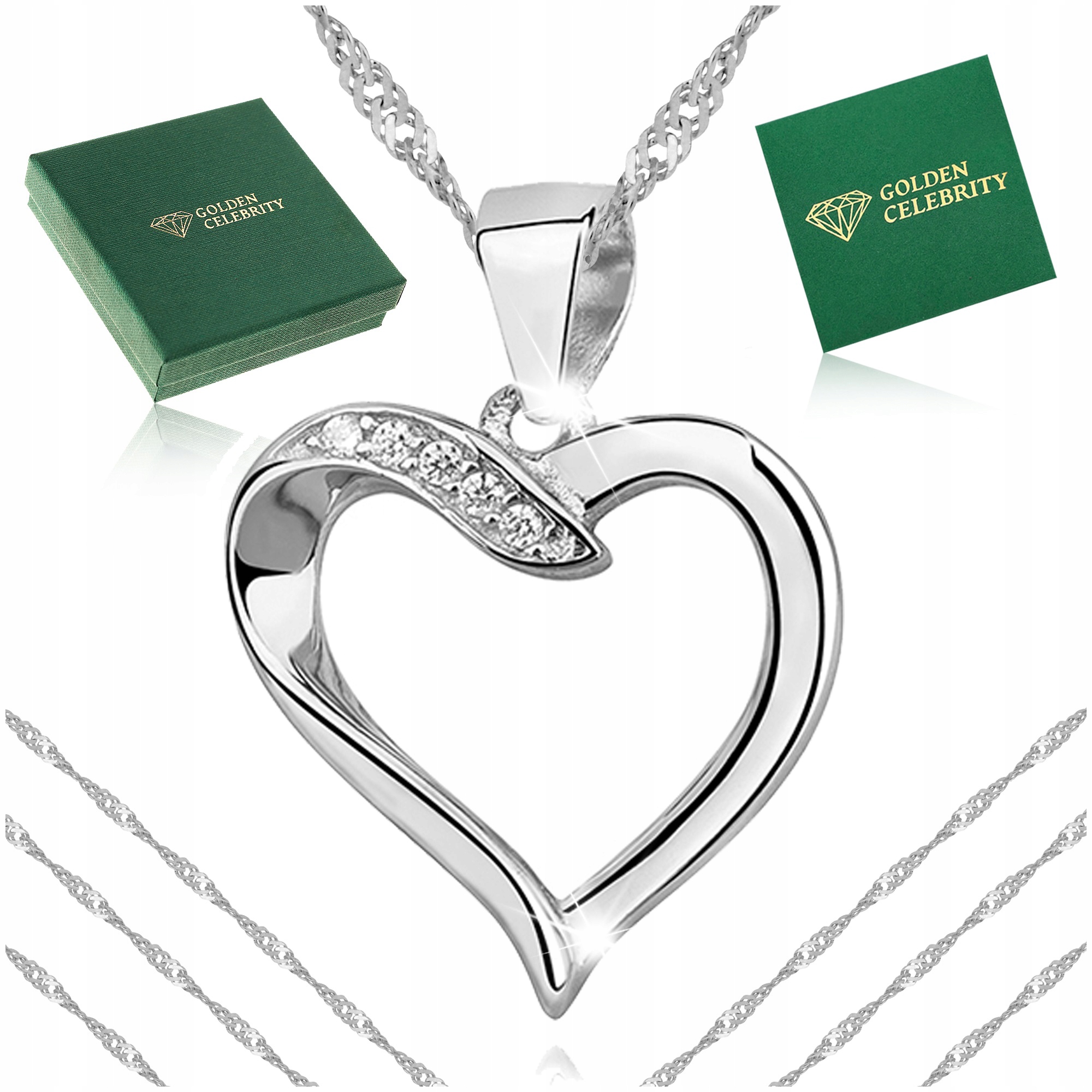 Stříbrný Řetízek Se Srdíčkem Ryzost 925 Dárek Pro Ni Ženy Manželky Maminky