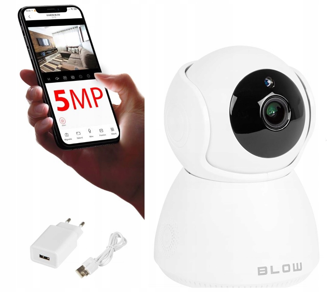 

Kamera WiFi Wewnętrzna Obrotowa 2,5K Ip 5MPX Ir