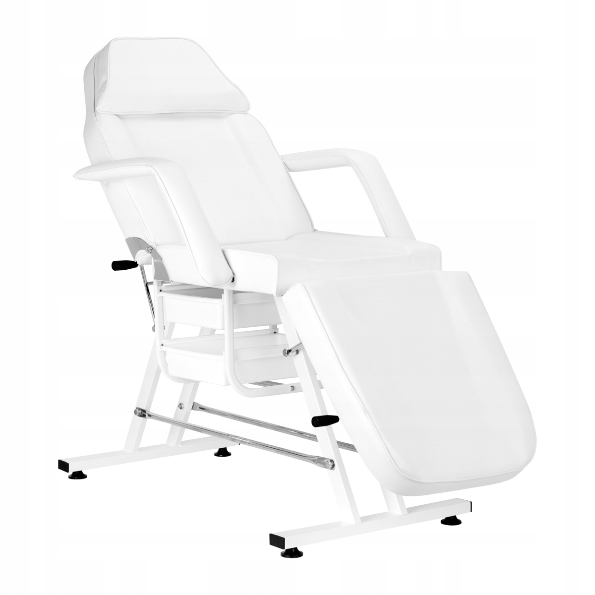 Kosmetické křeslo Sillon s miskami, bílá barva