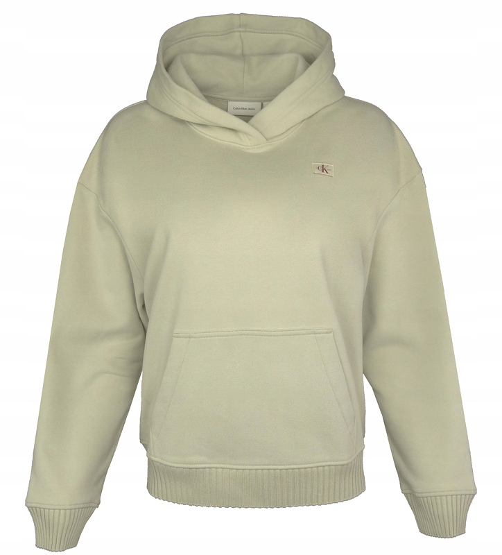 Dámská mikina Calvin Klein Jeans , oversize, béžová, velikost S