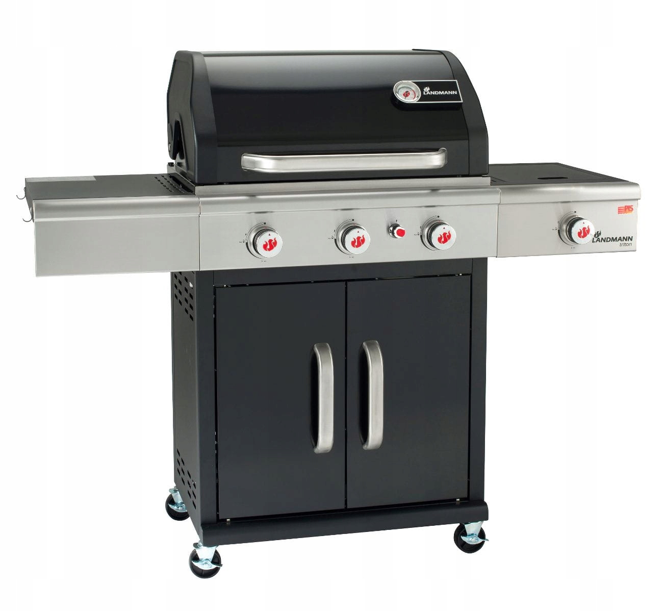 Grill gazowy Triton Pts 3.1 czarny z kuchenką