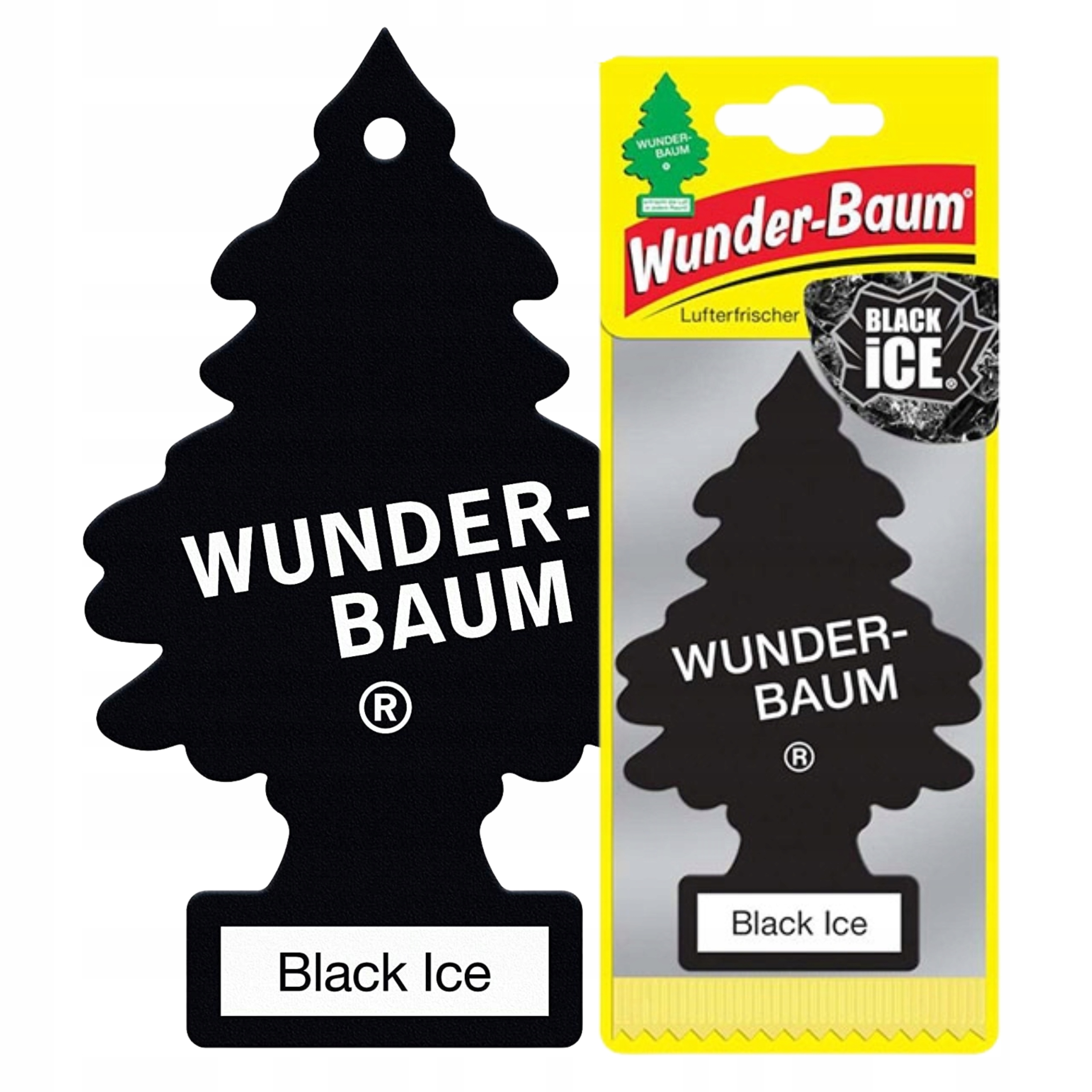 Zapach samochodu samochodowy auta zawieszka choinka Wunder Baum Black Ice