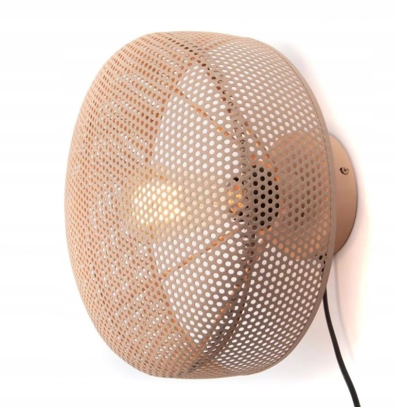 Amadeus Retro nástenná lampa kovová 20x27 cm terracotta E27 s vypínačom