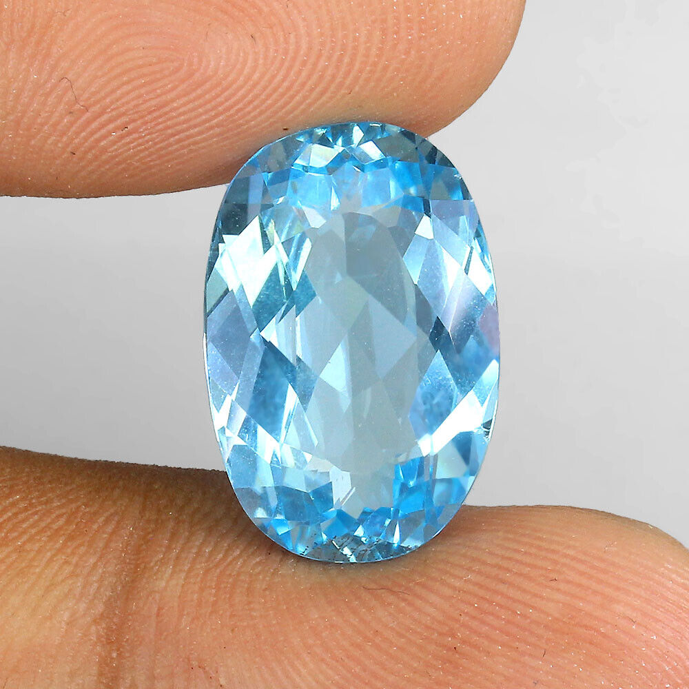 Sky blue topaz přírodní kámen Vvs 17.52ct