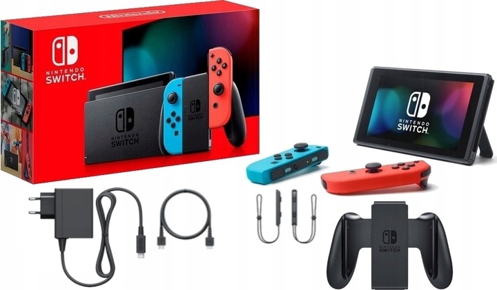 KONSOLA NINTENDO SWITCH V2 NEON RED BLUE NSW