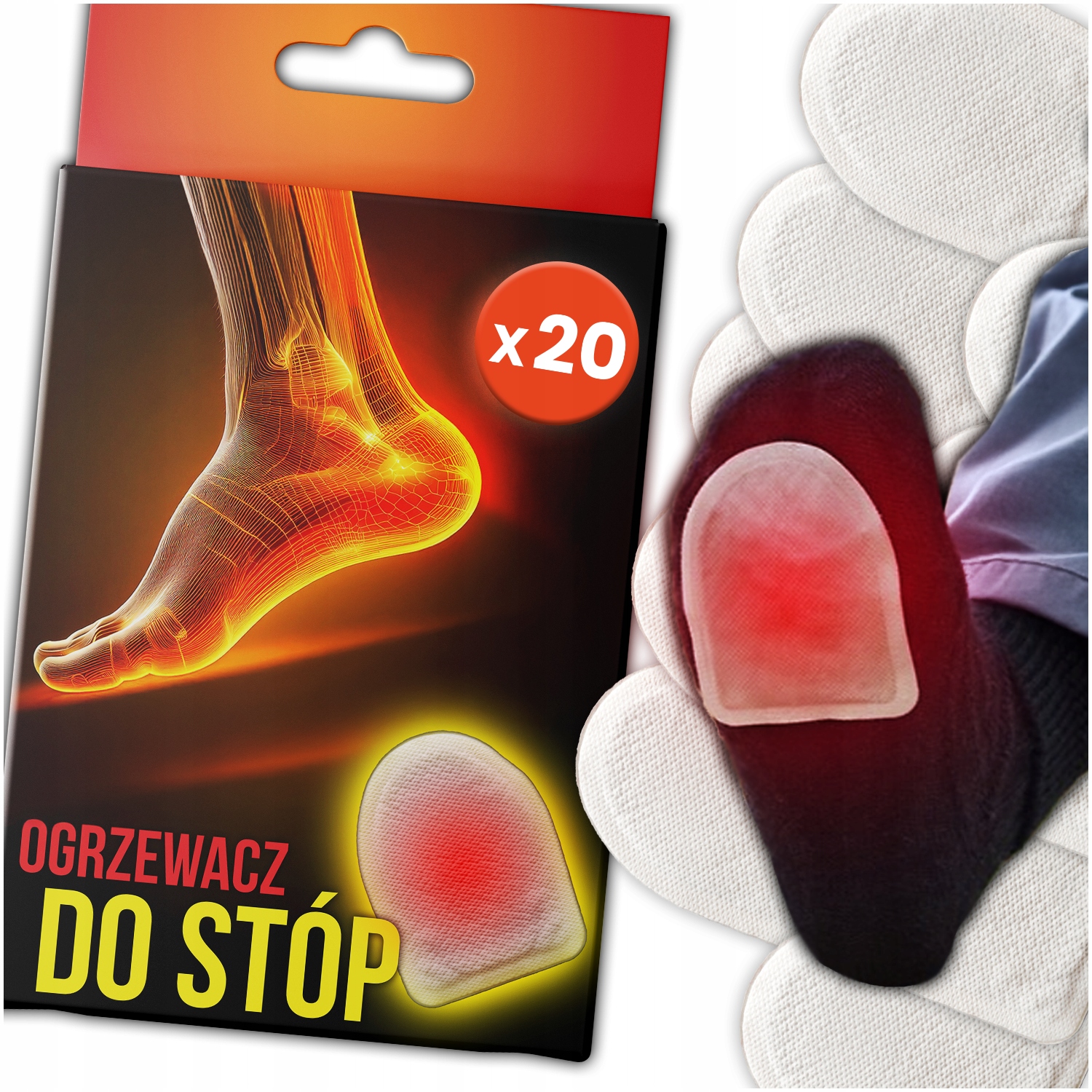 Chemické Ohřívače Nohou Ohřívače Bot Ponožek do 12h x 20 kusů