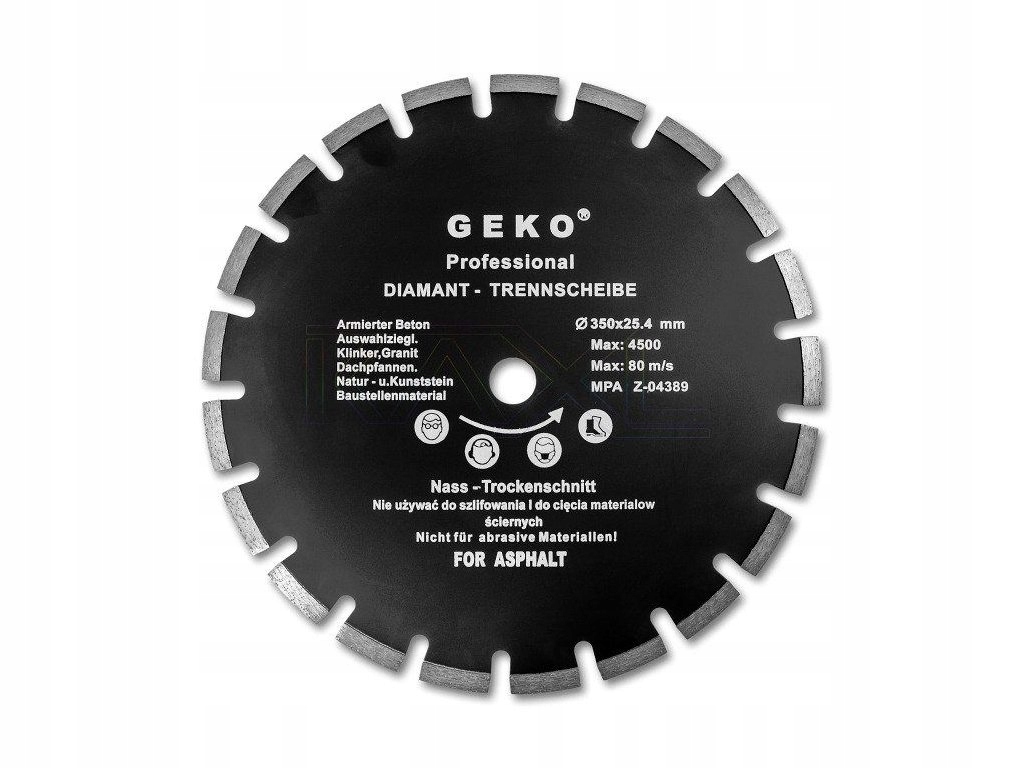 Kotouč řezný diamantový segmentový na asfalt 350x25,4mm G00279