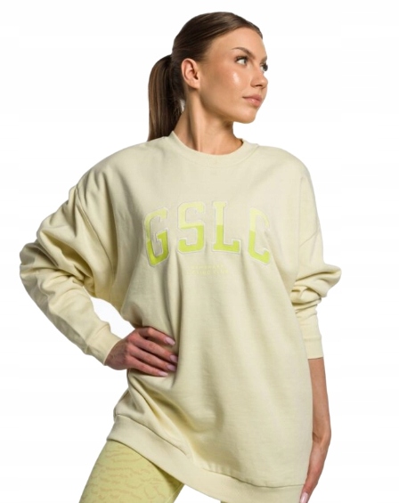 Gymshark Bluza Sportowa Ocieplana Żółta XXL P7A