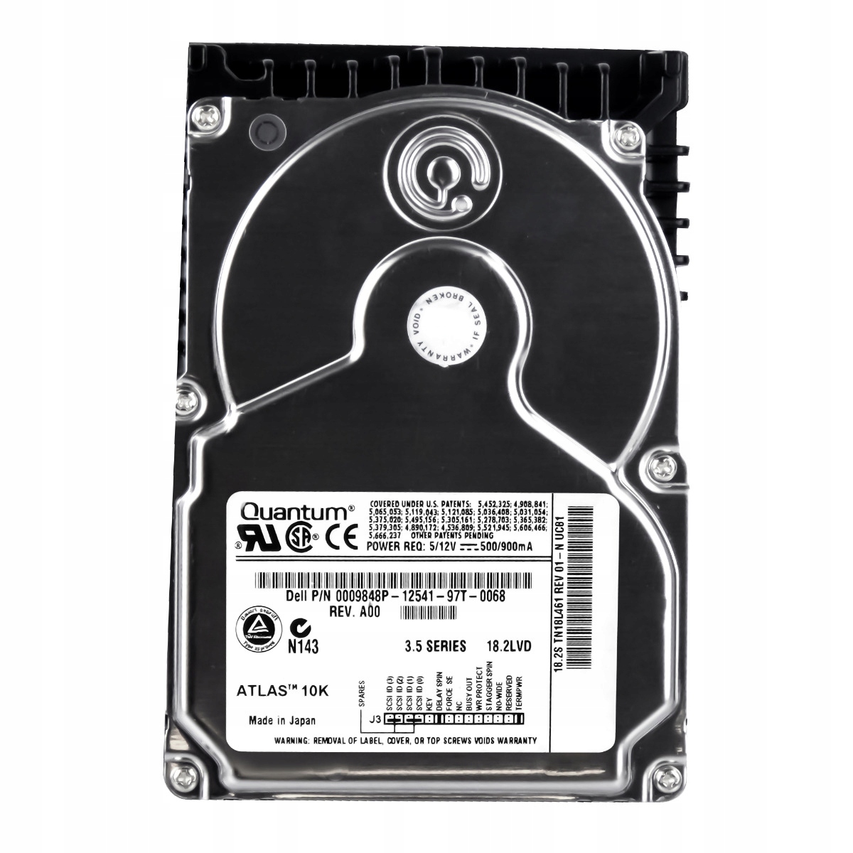 Dell 0009848P 18GB 10K 4MB Scsi U160 3.5' TN18L461