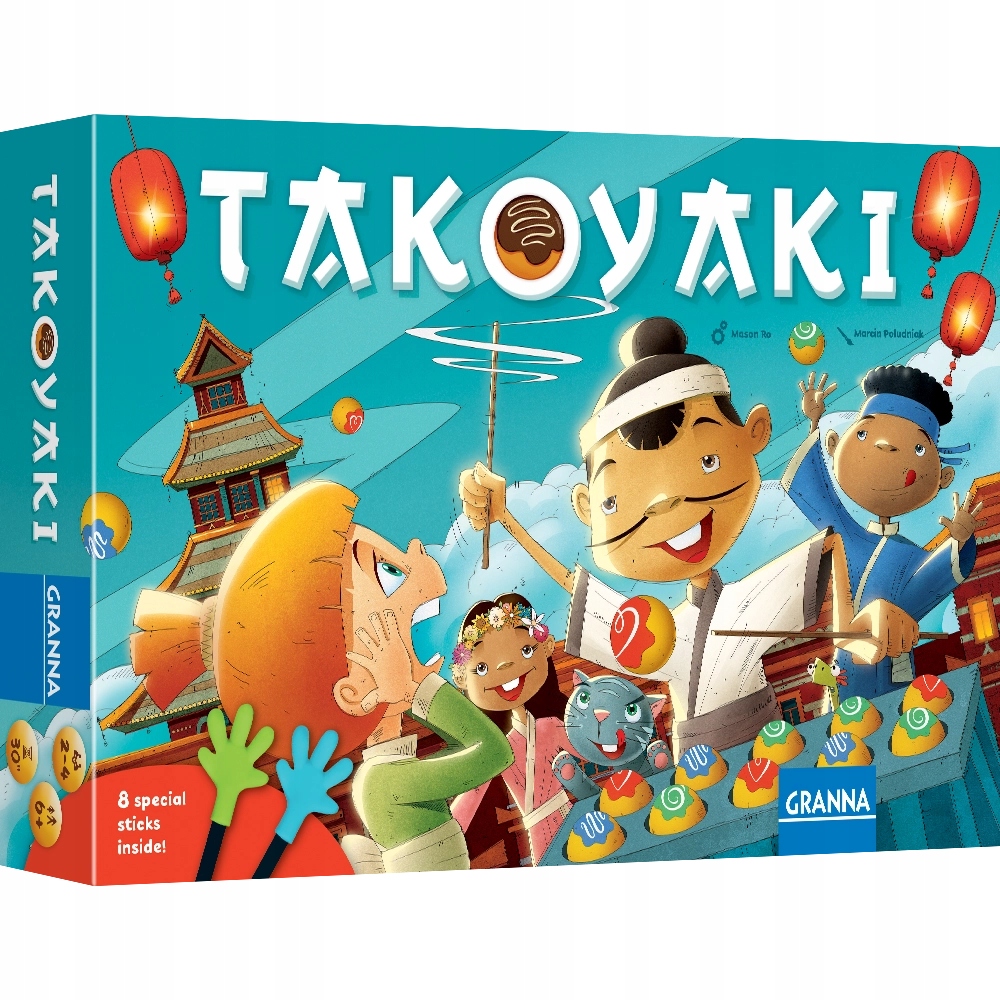 Takoyaki Gra Planszowa Imprezowa Zręcznościowa Rodzinna Dla Dzieci