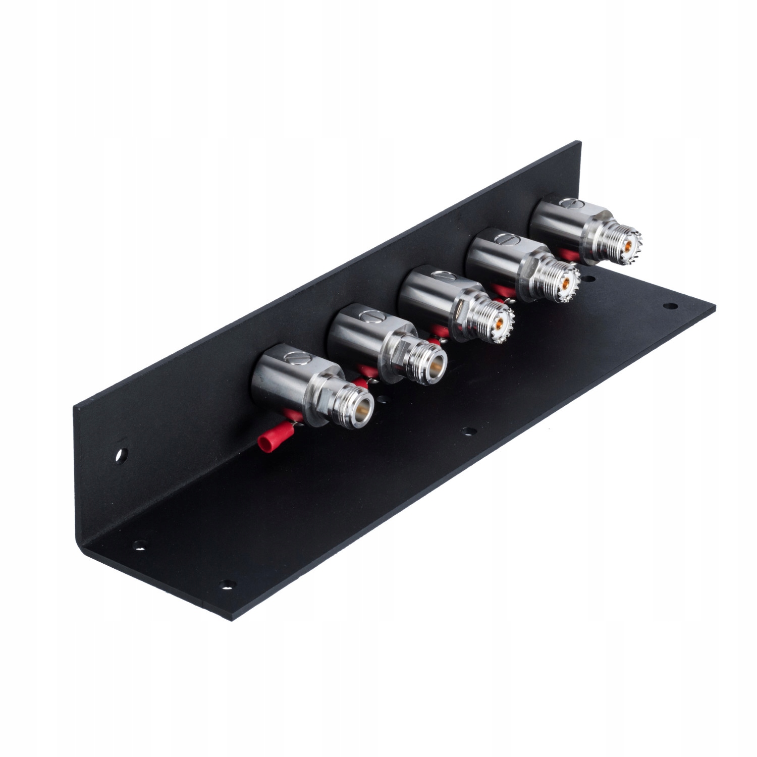 Listwa uziemiająca na 5 anten 5szt. Odgromniki Radiora 3x Pl 2x N