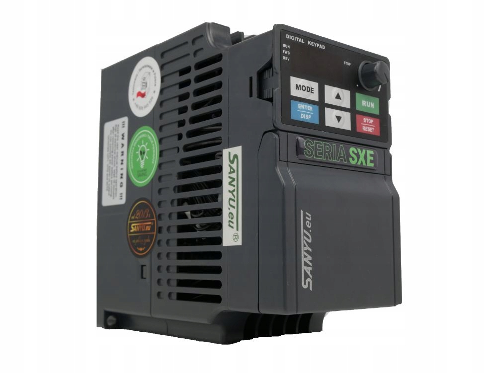 FALOWNIK Sanyu SXE0015T2B 0,75kW do silników jednofazowych 1F 230V Kod producenta SXE0015T2B