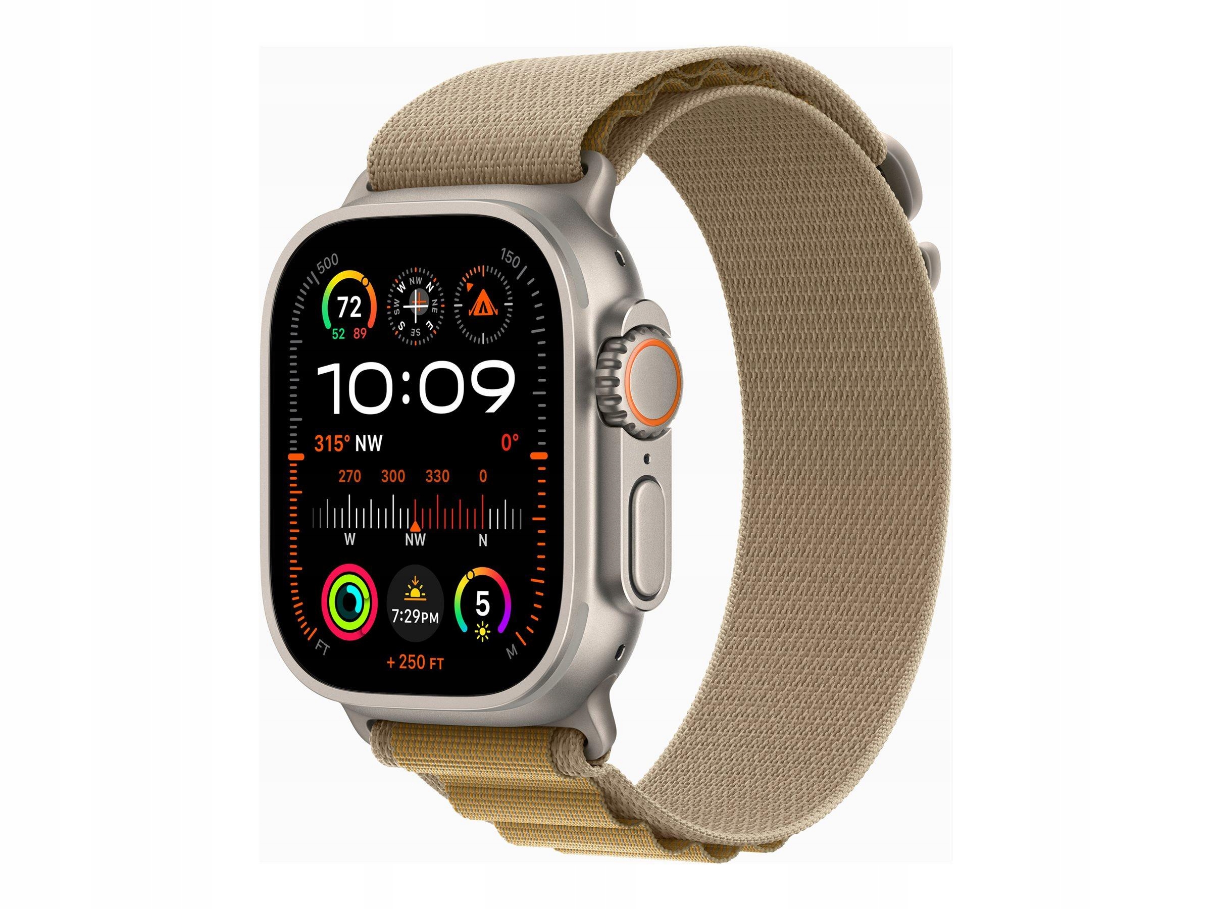 Apple Watch Ultra 2 Gps Cellular 49mm Natural Titanium Case with Tan