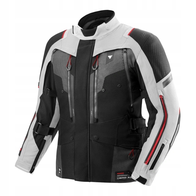 Shima Hero G2 3.0 Grey/red turistická textilná motocyklová bunda Darčeky