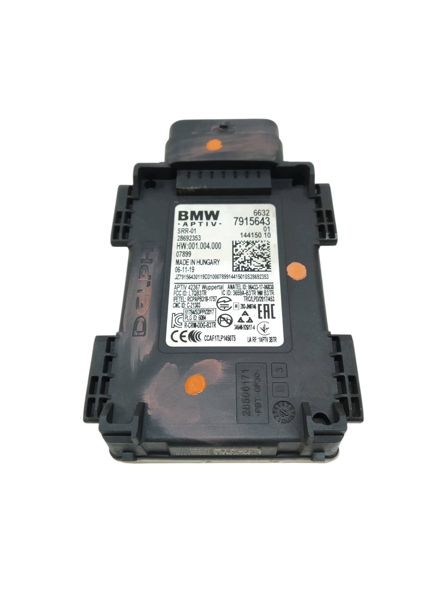 RADAR sensor changes supports 7915643 SRR-01 Bmw Seria 5 VII (2017-24) G30 G31