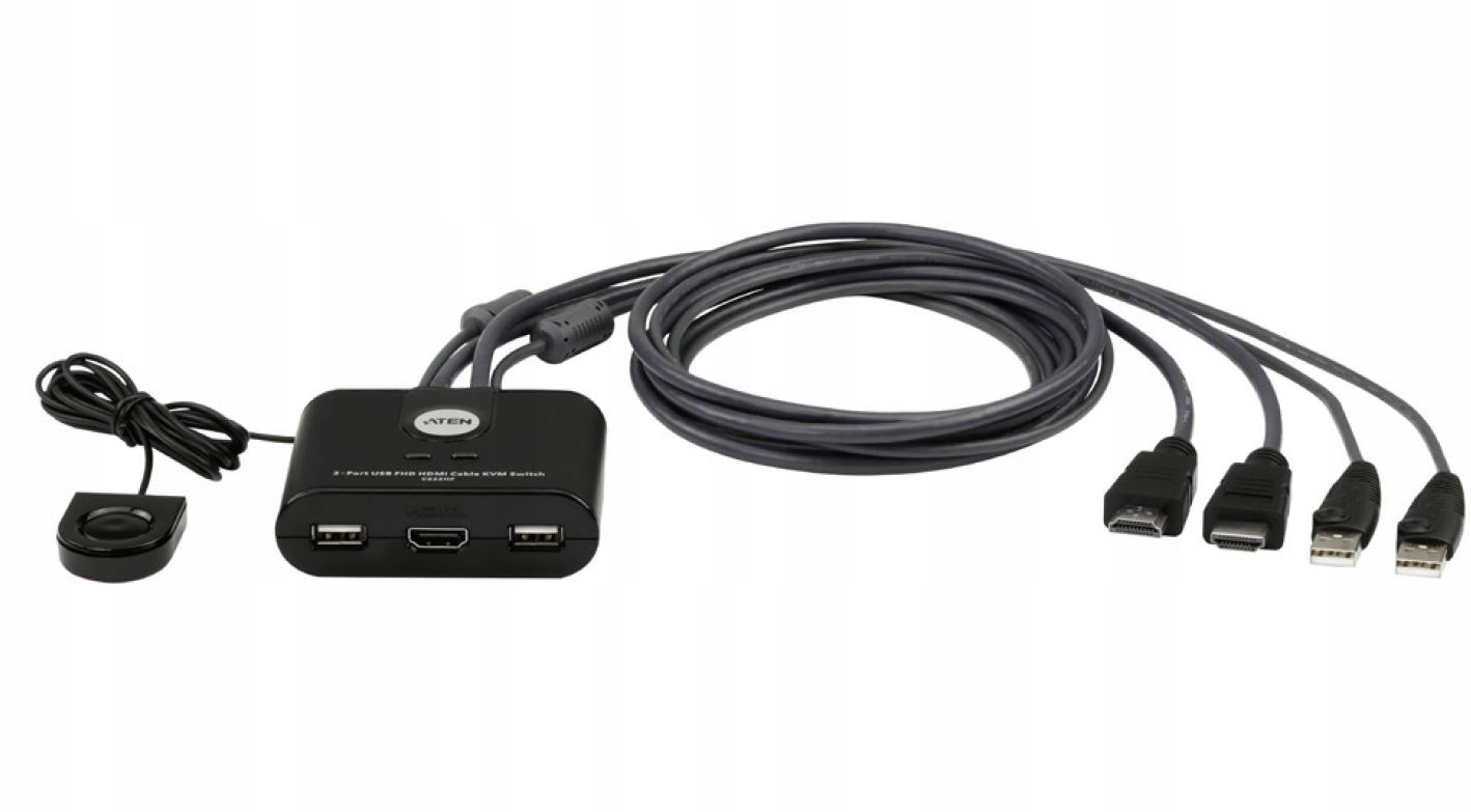 Aten 2-port Hdmi Kvm Usb mini CS-22HF
