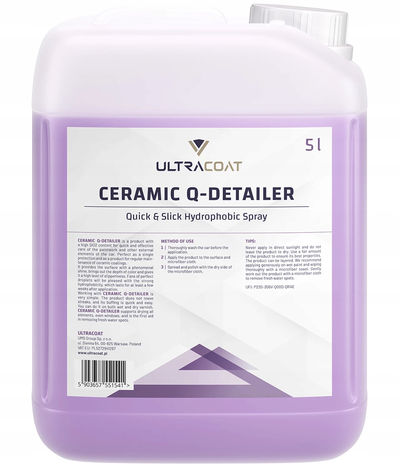 Ultracoat Ceramic Q-Detailer 5L z SiO2